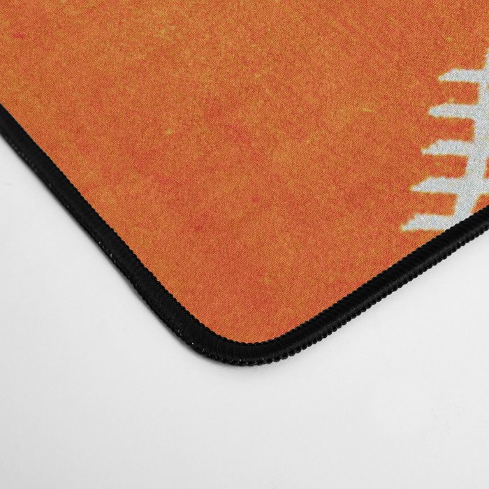 Boho Oriental Orange Traditional Desert Moroccan Style  Desk Mat Gallery Image 4