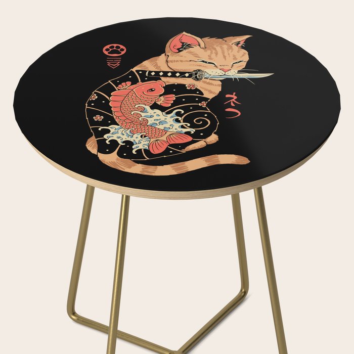 Carp Tattooed Cat Side Table Gallery Image 2