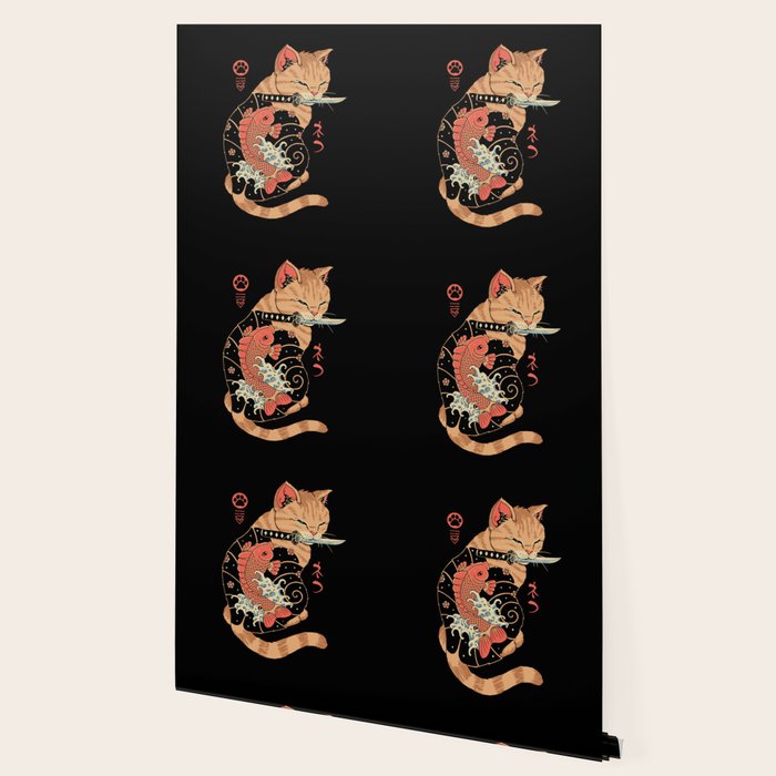 Carp Tattooed Cat Wallpaper Gallery Image 2