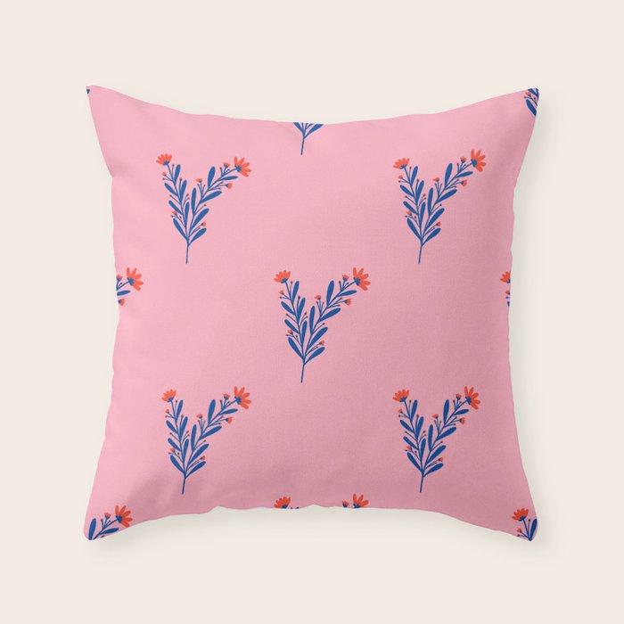 Flower bouquets Throw Pillow Gallery Image 6
