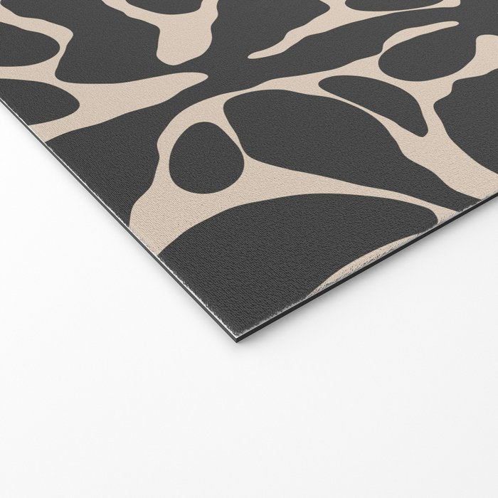Abstract vintage flower art pattern Welcome Mat Gallery Image 2