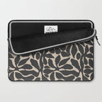 Abstract vintage flower art pattern Laptop Sleeve Gallery Image 2