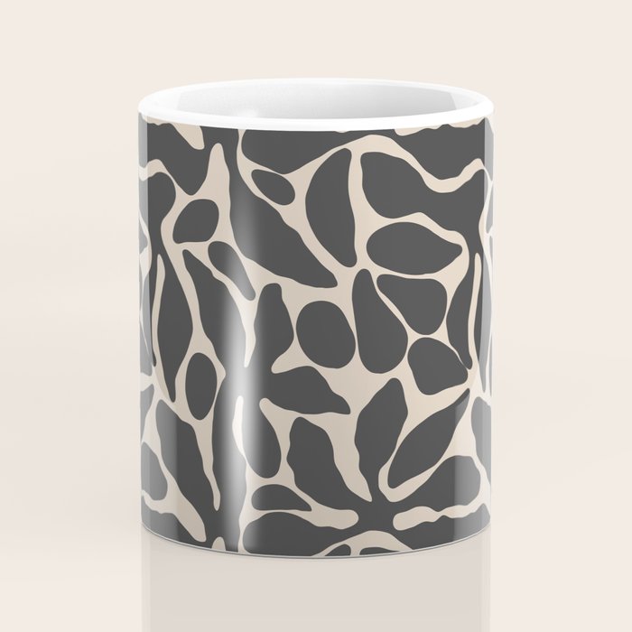 Abstract vintage flower art pattern Coffee Mug Gallery Image 4