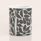 Abstract vintage flower art pattern Coffee Mug Gallery Image 4