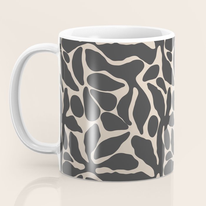 Abstract vintage flower art pattern Coffee Mug Gallery Image 3