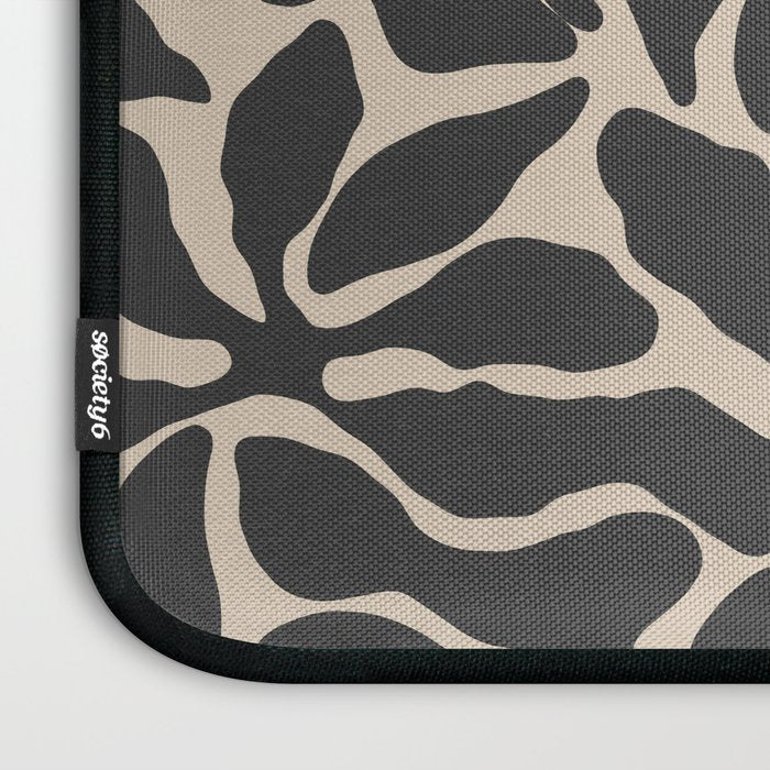 Abstract vintage flower art pattern Laptop Sleeve Gallery Image 3