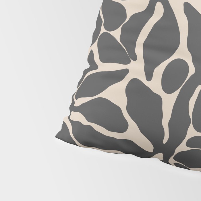 Abstract vintage flower art pattern Pillow Sham Gallery Image 4