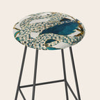 Summer Indigo Garden Stool Gallery Image 2
