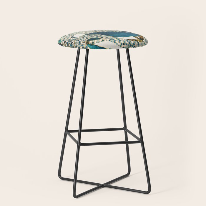Summer Indigo Garden Stool Gallery Image 1