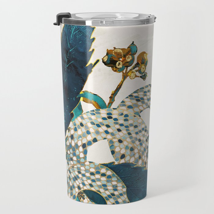 Summer Indigo Garden Travel Mug Gallery Image 3