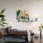 Summer Indigo Garden Wood Wall Art Gallery Image 2