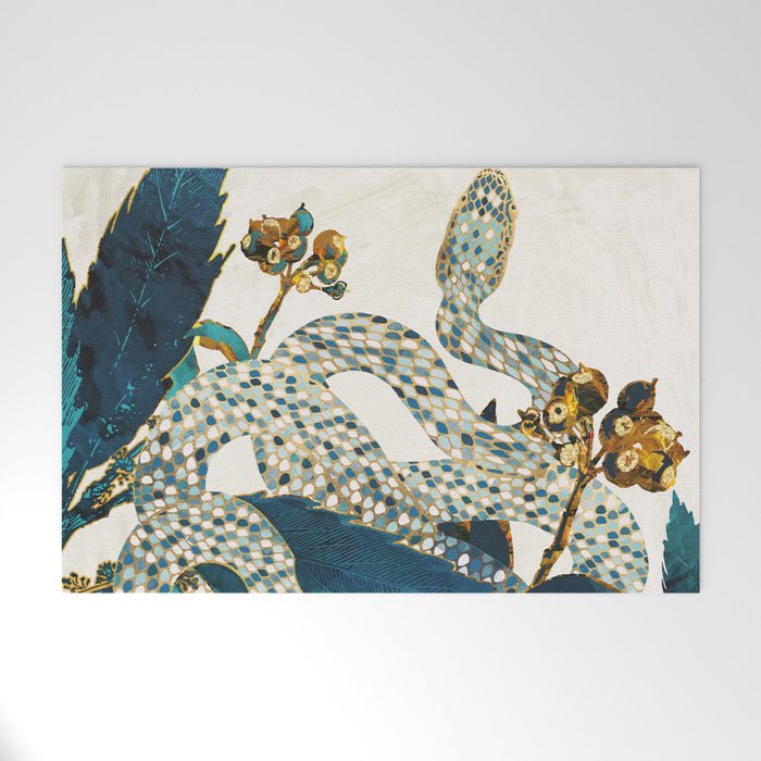 Summer Indigo Garden Welcome Mat Gallery Image 1