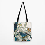Summer Indigo Garden Tote Bag Gallery Image 2