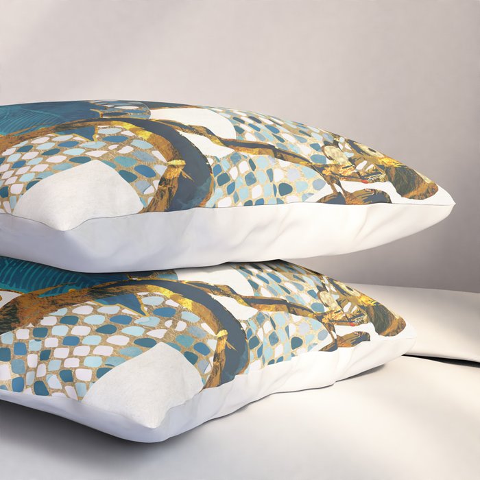 Summer Indigo Garden Pillow Sham Gallery Image 3