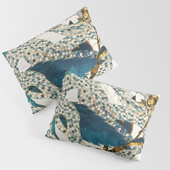 Summer Indigo Garden Pillow Sham Gallery Image 1