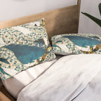Summer Indigo Garden Pillow Sham Gallery Image 2
