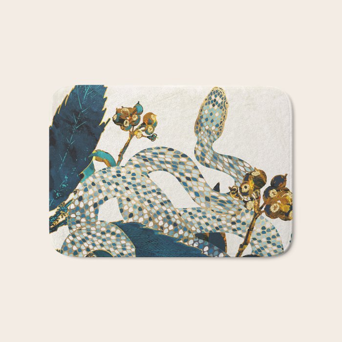 Summer Indigo Garden Bath Mat Gallery Image 1