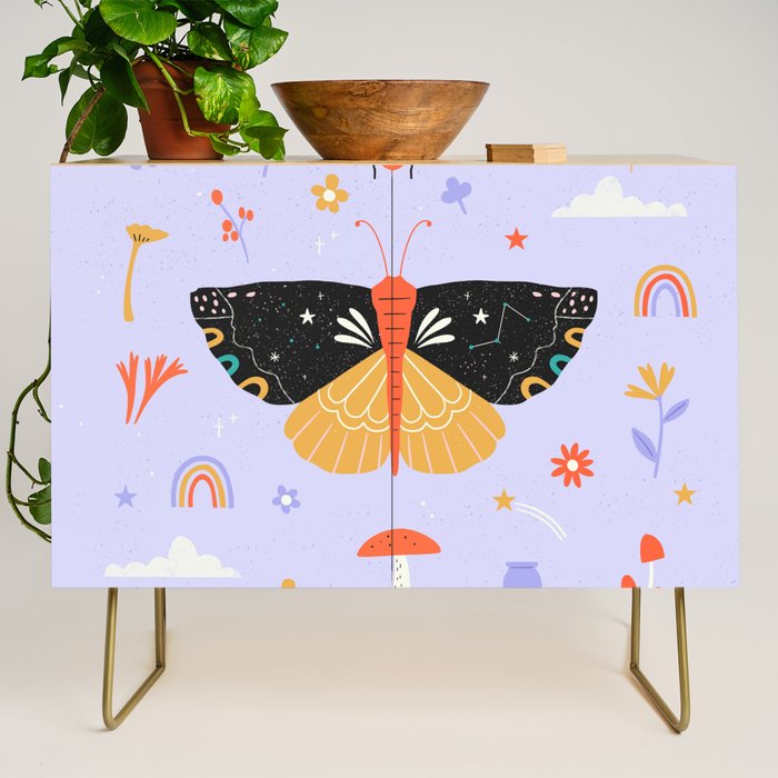Magic butterfly Pattern Credenza Gallery Image 1