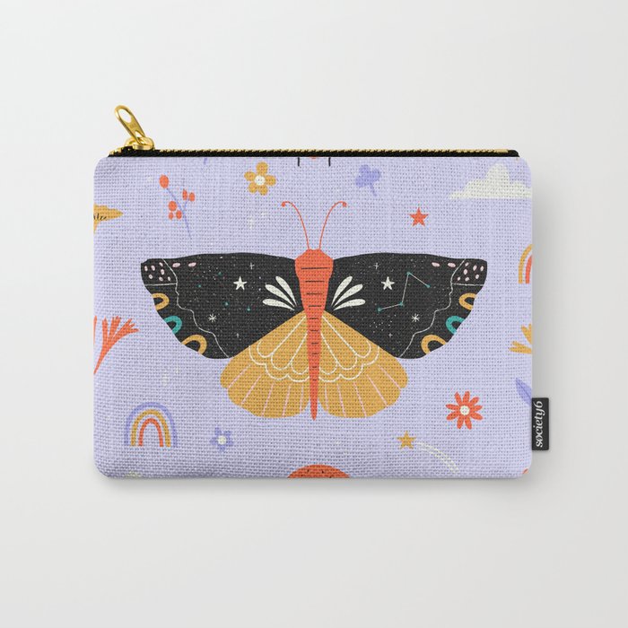 Magic butterfly Pattern Carry All Pouch Gallery Image 1