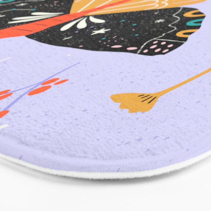 Magic butterfly Pattern Bath Mat Gallery Image 3