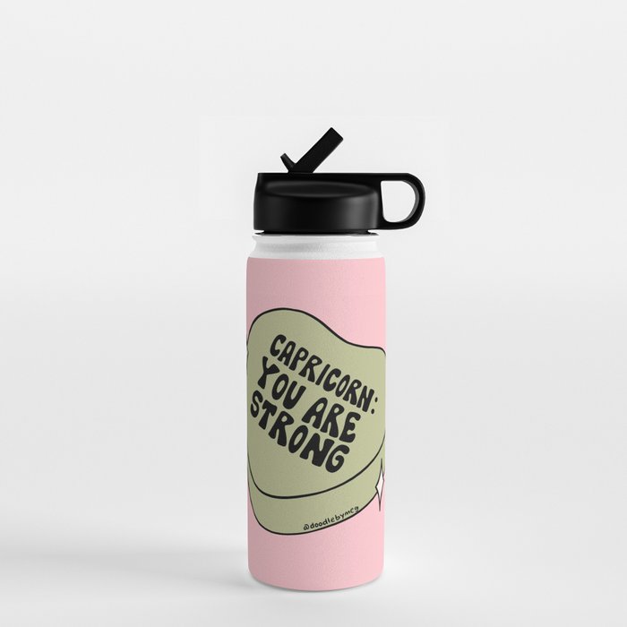 Capricorn Conversation Heart Water Bottle Gallery Image 1