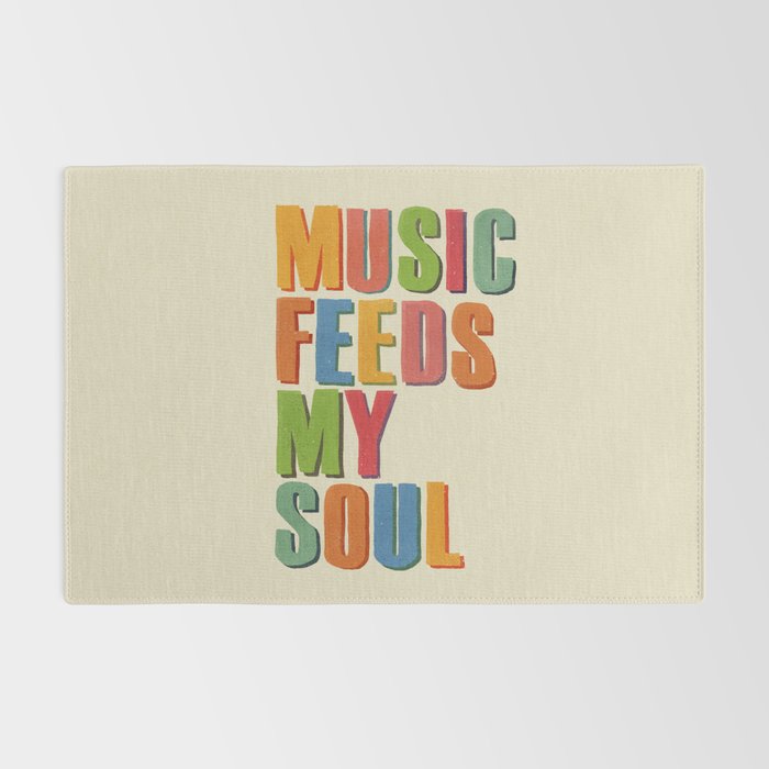 MUSIC FEEDS MY SOUL Rug Gallery Image 2