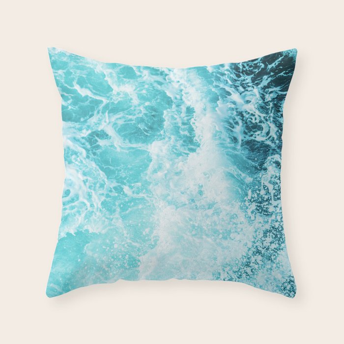 Perfect Sea Waves Throw Pillow Gallery Image 6