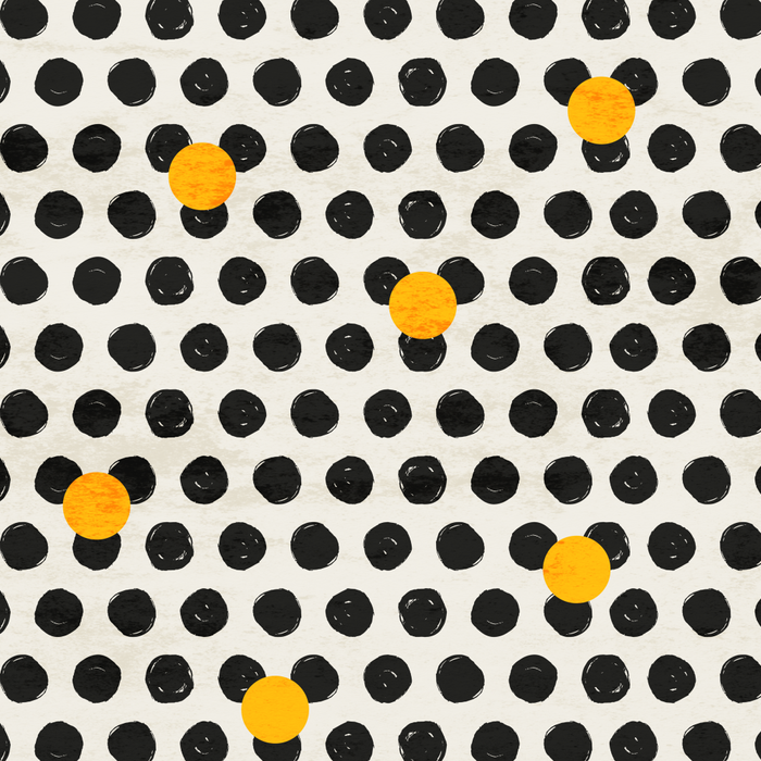 Brushed Strokes | Abstract Mid-Century Dots Pattern Coffee Mug Gallery Image 2