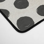 Brushed Strokes | Abstract Mid-Century Dots Pattern Desk Mat Gallery Image 4