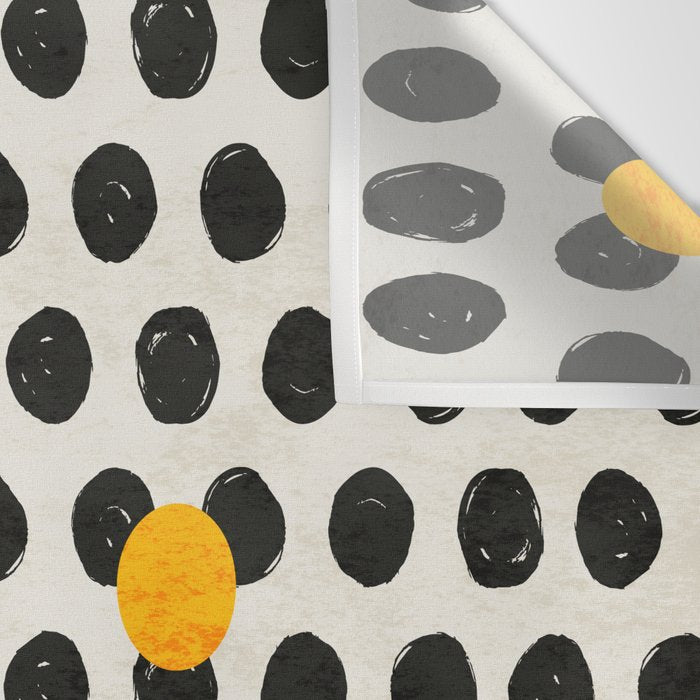 Brushed Strokes | Abstract Mid-Century Dots Pattern Wall Tapestry Gallery Image 3