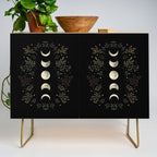 Moonlight Garden - Olive Green Credenza Gallery Image 1