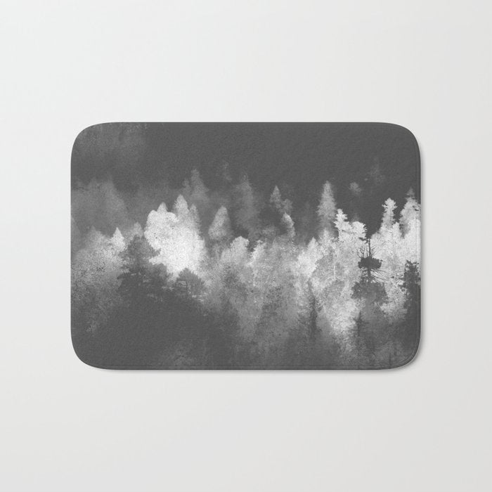 Chromatic Forest Nature Photography Bath Mat Gallery Image 1