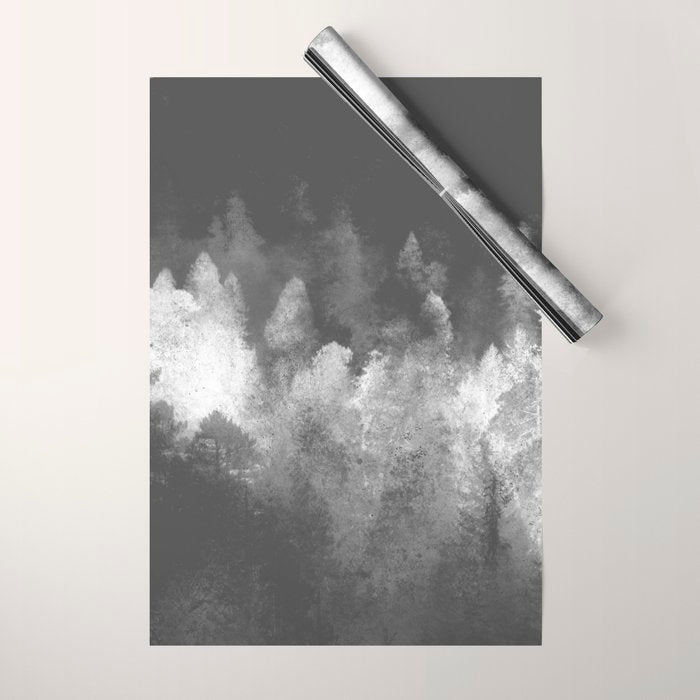 Chromatic Forest Nature Photography Wrapping Paper Gallery Image 1