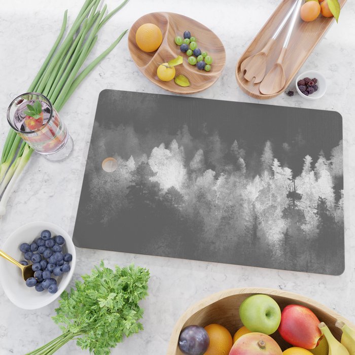 Chromatic Forest Nature Photography Cutting Board Gallery Image 2