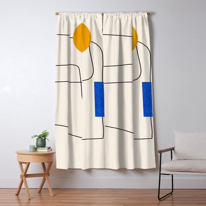 Minimal Geometric Shapes 67 Window Curtain Gallery Image 1