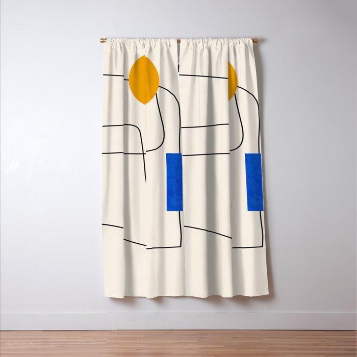 Minimal Geometric Shapes 67 Window Curtain Gallery Image 3