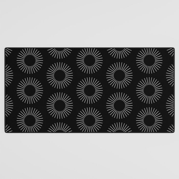 Minimalist Sunray Pattern IX Desk Mat Gallery Image 3