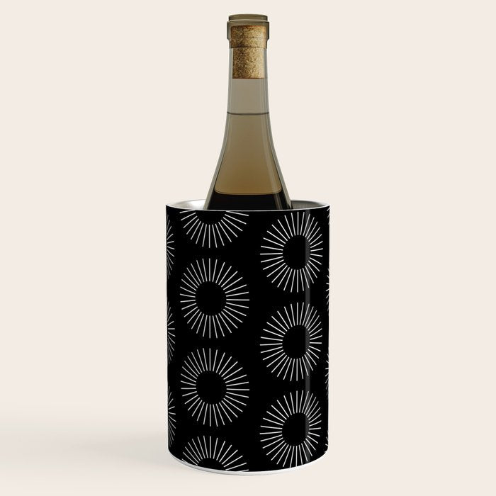 Minimalist Sunray Pattern IX Wine Chiller Gallery Image 3