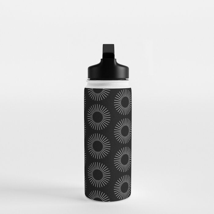 Minimalist Sunray Pattern IX Water Bottle Gallery Image 3