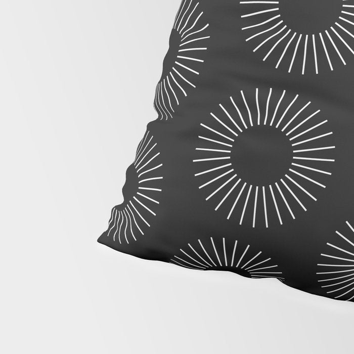 Minimalist Sunray Pattern IX Pillow Sham Gallery Image 4