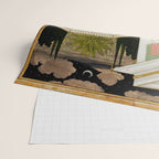 Fireworks At Night Royal Court Ladies Indian Miniature Painting  Wrapping Paper Gallery Image 2