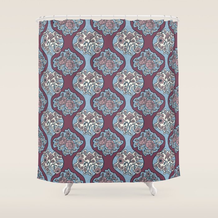 Antique Floral Beauty PB Shower Curtain Gallery Image 1