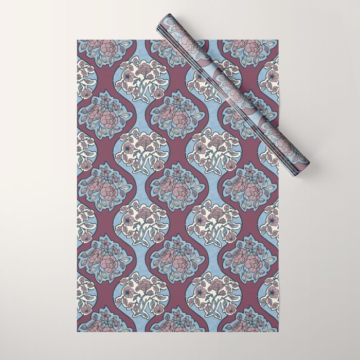 Antique Floral Beauty PB Wrapping Paper Gallery Image 1