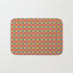 Checkered Multicolor Pattern XXIII Vibrant Retro Bath Mat Gallery Image 1