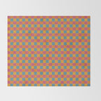 Checkered Multicolor Pattern XXIII Vibrant Retro Throw Blanket Gallery Image 2