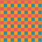 Checkered Multicolor Pattern XXIII Vibrant Retro Coffee Mug Gallery Image 2