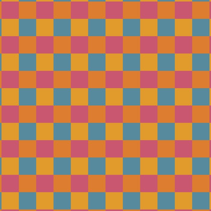 Checkered Multicolor Pattern XXIII Vibrant Retro Coffee Mug Gallery Image 2