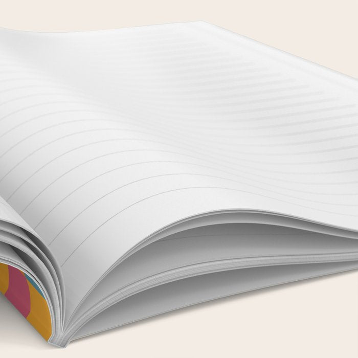 Checkered Multicolor Pattern XXIII Vibrant Retro Notebook Gallery Image 2