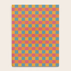 Checkered Multicolor Pattern XXIII Vibrant Retro Notebook Gallery Image 4