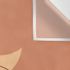Moon Mountain Terra Orange - Mid century modern Wall Tapestry Gallery Image 3
